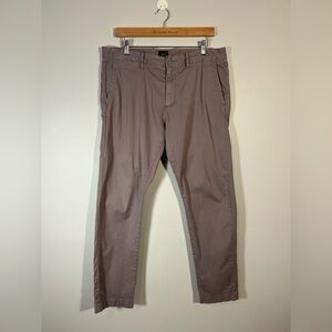 J. Crew Stretch 484 Men's Classic Grey Chino Pants W34 L30